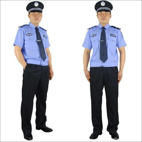 đồng phục bảo vệ màu xanh dương